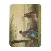 Bauern in Ruhe Magnet (Vertikal)