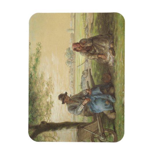 Bauern in Ruhe Magnet (Vertikal)