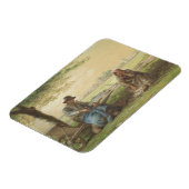 Bauern in Ruhe Magnet (Linke Seite)