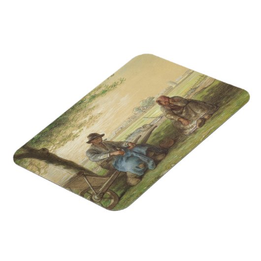 Bauern in Ruhe Magnet (Linke Seite)