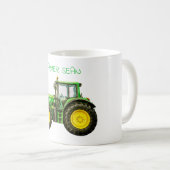 Bauern John Deere Tractor Kaffeetasse (VorderseiteRechts)