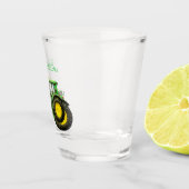Bauern John Deere Tractor Schnapsglas (Rechts)