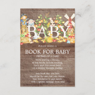 Bauern Market Baby Showbook für Baby Einladung