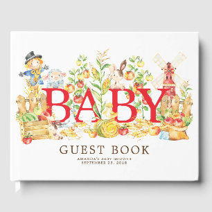 Bauern Market Baby Showbuch Gästebuch