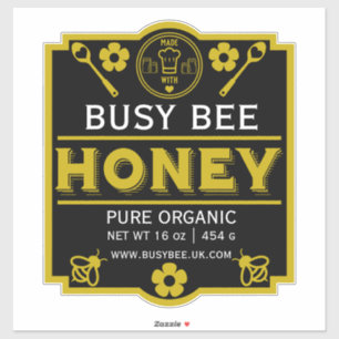 Bauern Market Honey Jar Aufkleber