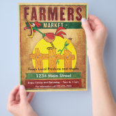 Bauern Market Morning Rooster Flyer (Hand)