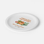 Bauern Markt frisch vor dem Brautparty des Marktes Pappteller (Schrägansicht)