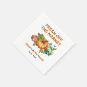 Bauern Markt frisch vor dem Brautparty des Marktes Serviette (Ecke)