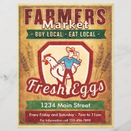 Bauern Markt Frischeier Flyer