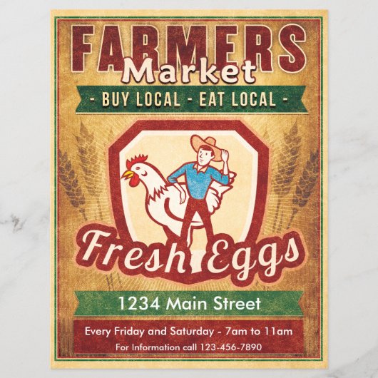 Bauern Markt Frischeier Flyer (Vorne)