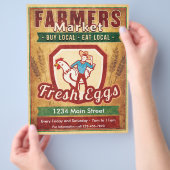 Bauern Markt Frischeier Flyer (Hand)