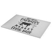 Bauern Markt Frischmilch Schneidebrett (Ecke)