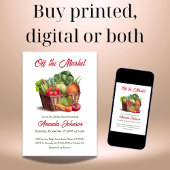 Bauern marktfrisches Brautparty Einladung