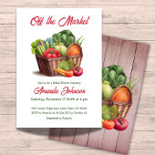 Bauern marktfrisches Brautparty Einladung