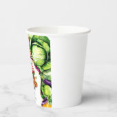 Bauern mit einfachem Gemüse Pappbecher (Links)