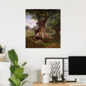 Bauern mit Siesta, 1841 Poster (Heimbüro)