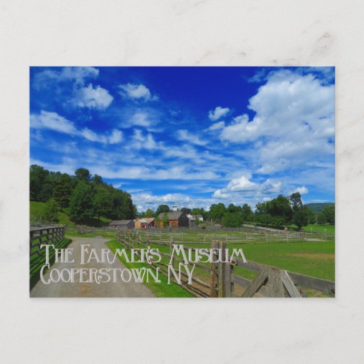 Bauern Museumskolonie New York Postkarte (Vorderseite)