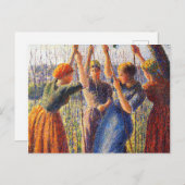Bauern Pflanze von Camille Pissarro Postkarte (Vorne/Hinten)