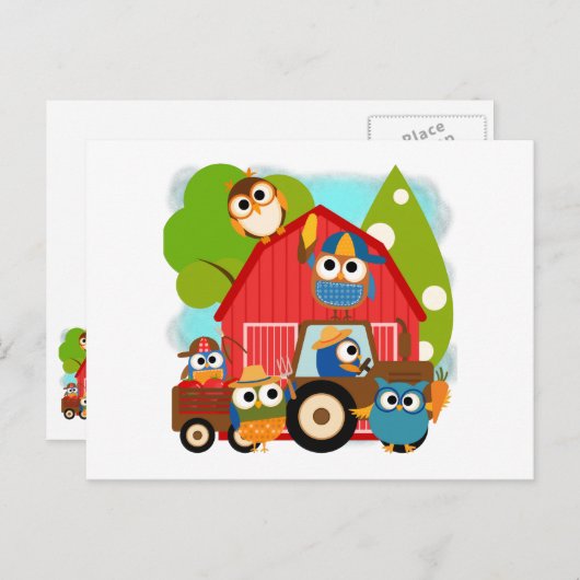 Bauern Postkarte (Vorne/Hinten)