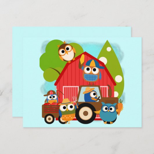 Bauern Postkarte (Vorne/Hinten)