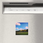 Bauern sind mit Hügeln bedeckt. Magnet (In Situ (Geschirrspüler))