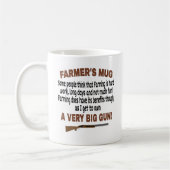 Bauern Tasse. Funny Bauern Geschenk Kaffeetasse (Links)