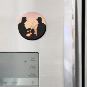 Bauern und Sonnenuntergänge Magnet