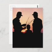 Bauern und Sonnenuntergänge Postkarte (Vorne/Hinten)
