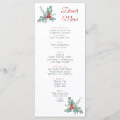 Bauern und Weihnachtsfeiertage Menükarte (Rückseite)