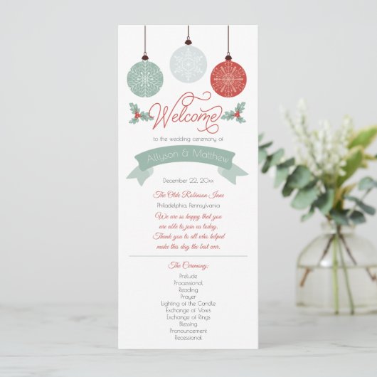 Bauern und Weihnachtsfeiertage Programm (Stehend Vorderseite)