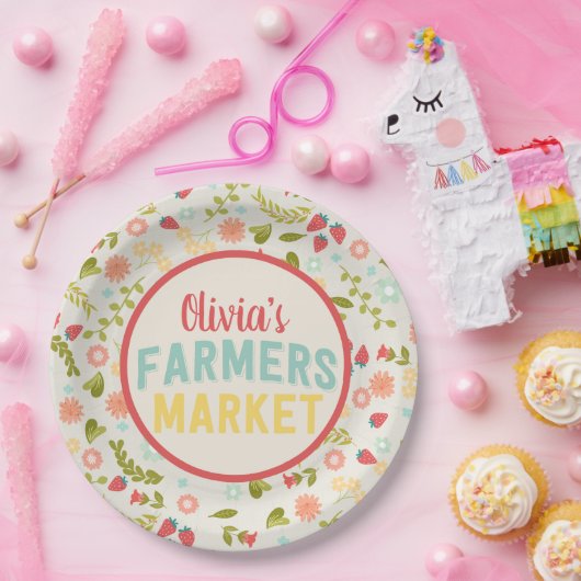 Bauern vermarkten BlumenpapierTeller Pappteller (Party)