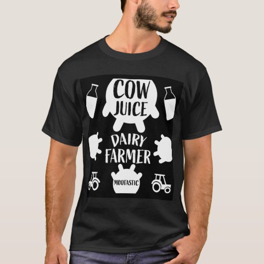 Bauern von Pasture Dairy T-Shirt (Vorderseite)