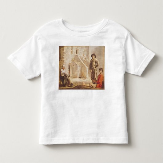 Bauern vor ihrem Haus, c.1641 Kleinkind T-shirt (Vorderseite)
