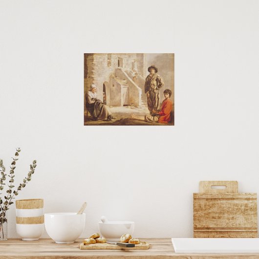 Bauern vor ihrem Haus, c.1641 Poster (Küche)