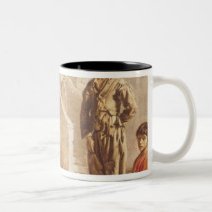 Bauern vor ihrem Haus, c.1641 Zweifarbige Tasse