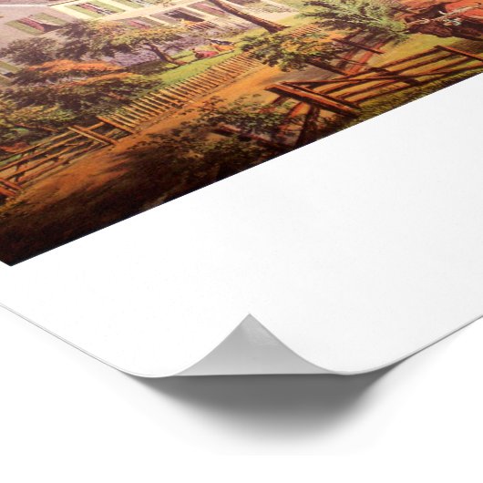 Bauern Zuhause Harvest Poster (Ecke)