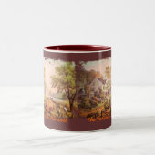 Bauern Zuhause Harvest-Tasse Zweifarbige Tasse (Mittel)