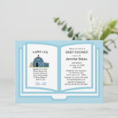 Bauernbuch Thema Kinderdusche Einladung (Stehend Vorderseite)