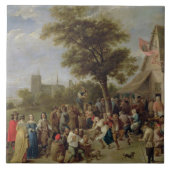 Bauernc$fröhlich-making, c.1650 (Öl auf Leinwand) Fliese (Vorderseite)