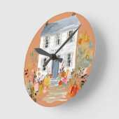 Bauernfallprogramm Monogram Runde Wanduhr (Winkel)