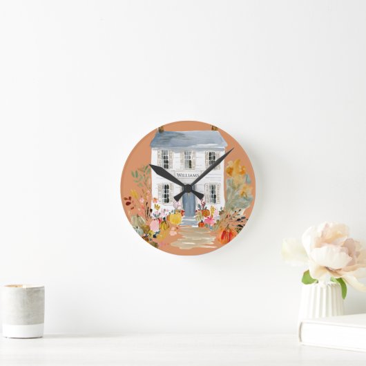 Bauernfallprogramm Monogram Runde Wanduhr (Zuhause)