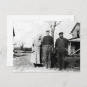 Bauernfamilie Ohio 1929 Postkarte (Vorne/Hinten)