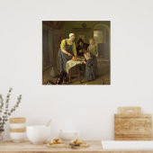 Bauernfamilie zu den Mahlzeiten, c.1665 Poster (Küche)