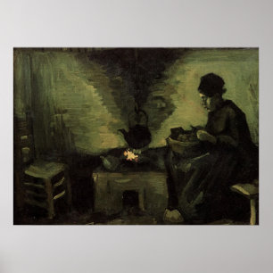 Bauernfrau am Kamin Vincent van Gogh Poster