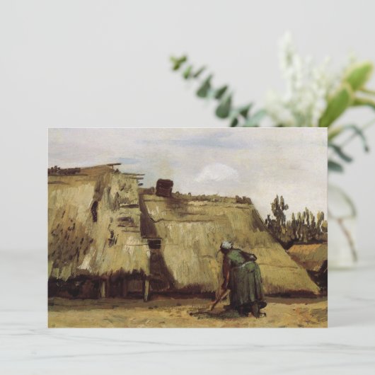 Bauernfrau Gramming Hütte von Vincent van Gogh (Stehend Vorderseite)