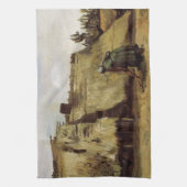 Bauernfrau Gramming Hütte von Vincent van Gogh Geschirrtuch (Vertikal)