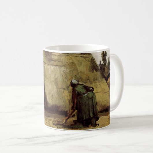 Bauernfrau Gramming Hütte von Vincent van Gogh Kaffeetasse (VorderseiteRechts)