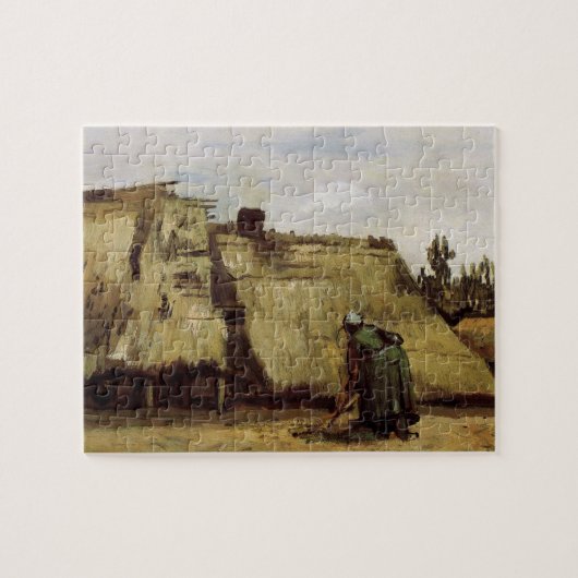 Bauernfrau Gramming Hütte von Vincent van Gogh Puzzle (Horizontal)