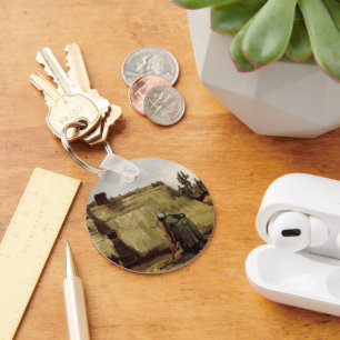 Bauernfrau Gramming Hütte von Vincent van Gogh Schlüsselanhänger