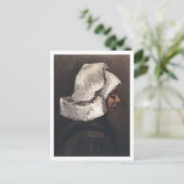 Bauernfrau mit weißer Kappe, Vincent van Gogh Postkarte (Stehend Vorderseite)